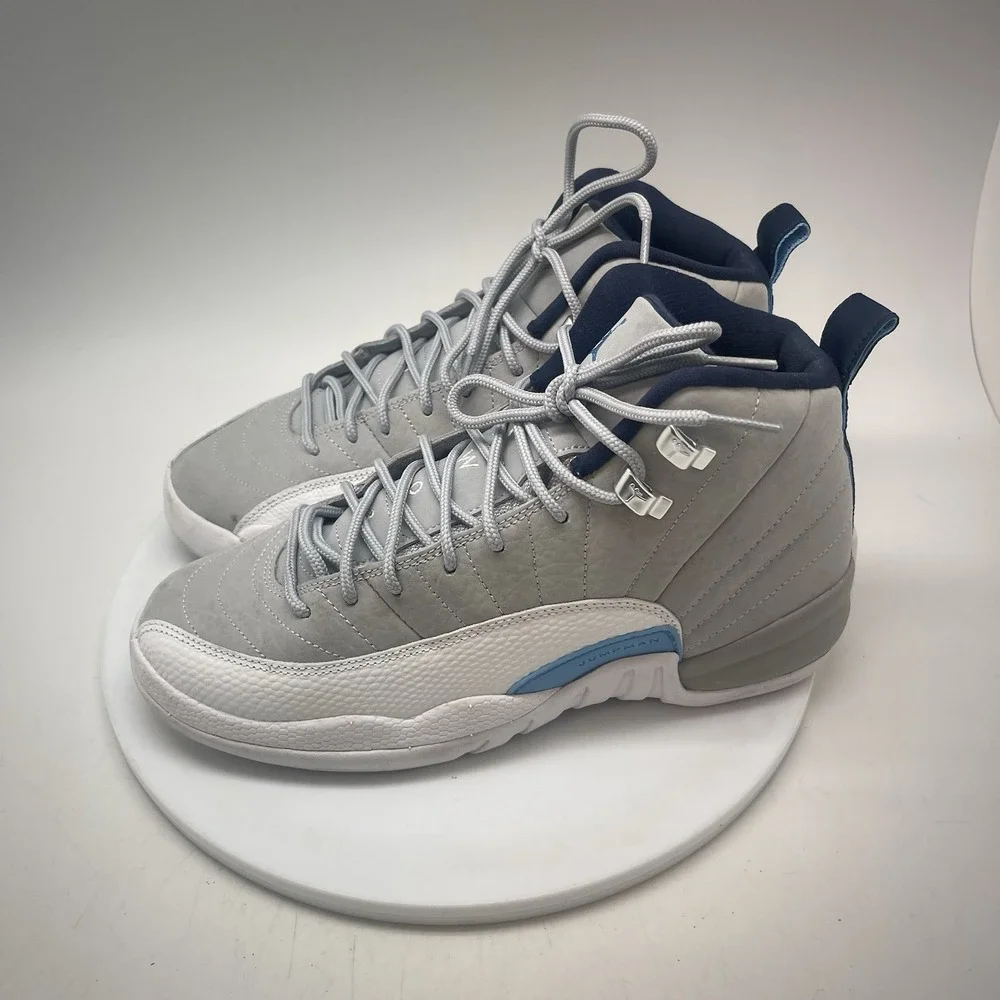 Nike Air Jordan 12 Retro Youth Size 7Y Athletic Basketball Gray Shoes 153265-007